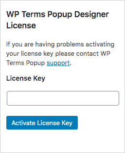 Designer License Key Screenshot